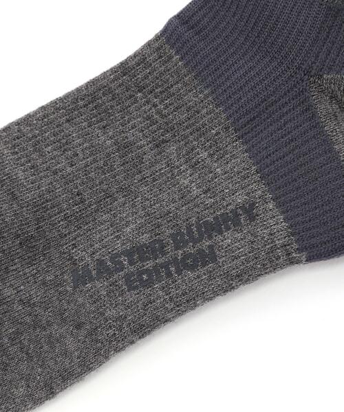 MASTER BUNNY EDITION（マスターバニーエディション）の「【MASTER BUNNY EDITION】ヒールホールドラインニーハイソックス (LADIES)（ソックス/靴下・レディース・ブラック/グレー・FREE）」の3枚目の写真