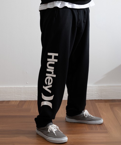 Hurley （ハーレー）の「【Hurley:ハーレー】スウェットロゴパンツ　普段着使い　SWEAT OAO PANTS（スウェットパンツ・メンズ・ブラック/ネイビー/ヘザーグレー・LARGE/X-LARGE/SMALL/MEDIUM）」の2枚目の写真