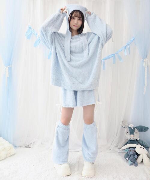Whinny(ホワイニー)の「Whinny/《セットアップ可能♪》ゆるもちリボンプリンセス(その他パンツ・レディース・ホワイト/サックスブルー/ブラック・FREE)」の11枚目の写真