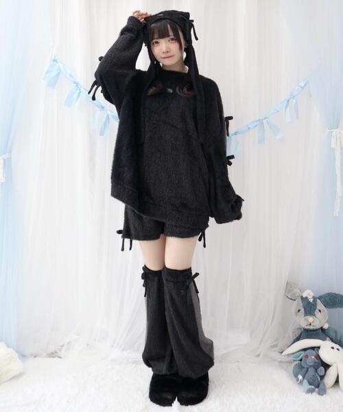 Whinny(ホワイニー)の「Whinny/《セットアップ可能♪》ゆるもちリボンプリンセス(その他パンツ・レディース・ホワイト/サックスブルー/ブラック・FREE)」の16枚目の写真