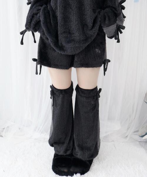 Whinny(ホワイニー)の「Whinny/《セットアップ可能♪》ゆるもちリボンプリンセス(その他パンツ・レディース・ホワイト/サックスブルー/ブラック・FREE)」の4枚目の写真