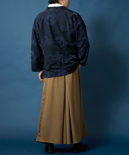 カヤ（カヤ）の「【カヤ】霞葉紋メンズ羽織（カーディガン/ボレロ・メンズ・ネイビー/スミクロ/ブラウン・FREE）」の13枚目の写真