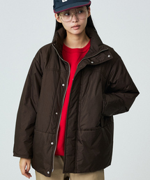 Rouge vif la cle | 【Le Melange/ル・メランジュ】モンスターパーカー / スタンドカラーコクーンコート / 中綿ジャケット(ダウンジャケット/コート)