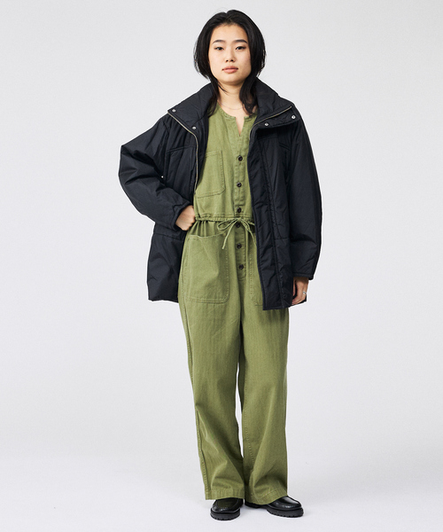 Rouge vif la cle(ルージュヴィフラクレ)の「【Le Melange/ル・メランジュ】モンスターパーカー / スタンドカラーコクーンコート / 中綿ジャケット(ダウンジャケット/コート・レディース・ブラウン/ブラック・フリー)」の9枚目の写真