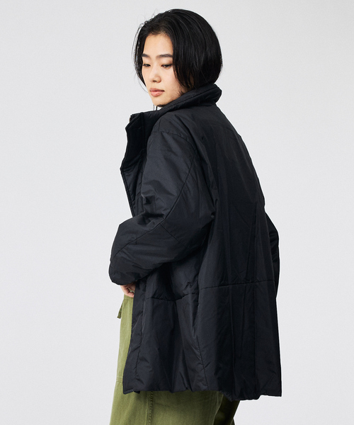 Rouge vif la cle(ルージュヴィフラクレ)の「【Le Melange/ル・メランジュ】モンスターパーカー / スタンドカラーコクーンコート / 中綿ジャケット(ダウンジャケット/コート・レディース・ブラウン/ブラック・フリー)」の10枚目の写真