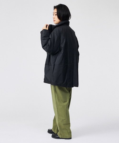 Rouge vif la cle(ルージュヴィフラクレ)の「【Le Melange/ル・メランジュ】モンスターパーカー / スタンドカラーコクーンコート / 中綿ジャケット(ダウンジャケット/コート・レディース・ブラウン/ブラック・フリー)」の11枚目の写真