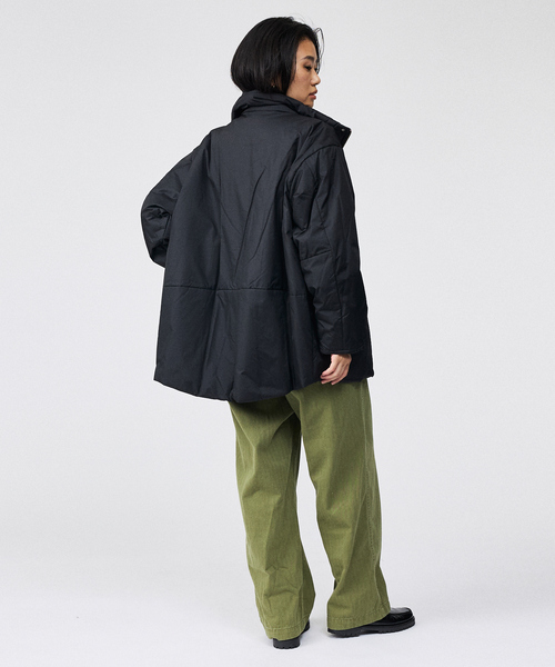 Rouge vif la cle(ルージュヴィフラクレ)の「【Le Melange/ル・メランジュ】モンスターパーカー / スタンドカラーコクーンコート / 中綿ジャケット(ダウンジャケット/コート・レディース・ブラウン/ブラック・フリー)」の12枚目の写真