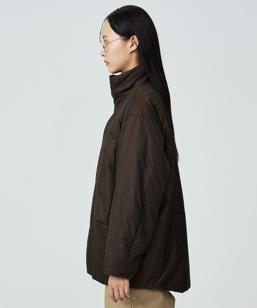 Rouge vif la cle(ルージュヴィフラクレ)の「【Le Melange/ル・メランジュ】モンスターパーカー / スタンドカラーコクーンコート / 中綿ジャケット(ダウンジャケット/コート・レディース・ブラウン/ブラック・フリー)」の13枚目の写真