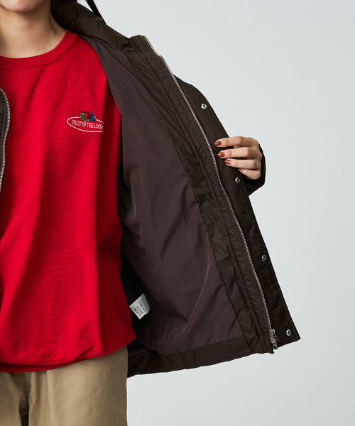 Rouge vif la cle(ルージュヴィフラクレ)の「【Le Melange/ル・メランジュ】モンスターパーカー / スタンドカラーコクーンコート / 中綿ジャケット(ダウンジャケット/コート・レディース・ブラウン/ブラック・フリー)」の20枚目の写真