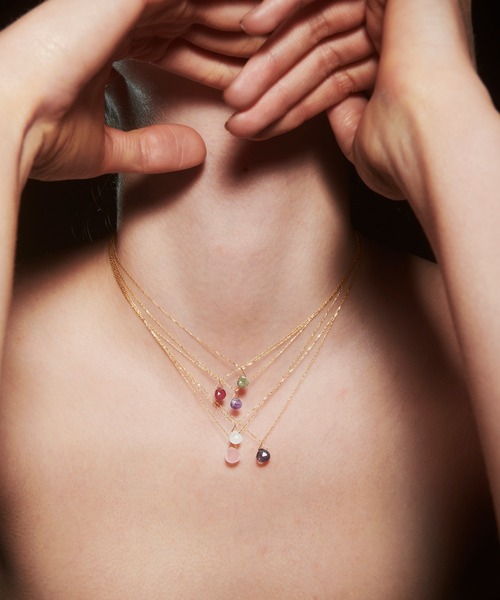 les bonbon(ルボンボン)の「【les bon bon】serendip labradorite necklace/セレンディップ ラブラドライト ネックレス BOB835(ネックレス・レディース・ゴールド・FREE)」の4枚目の写真
