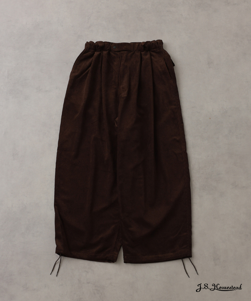 JOURNAL STANDARD J.S HOMESTEAD(ジャーナルスタンダードホームステッド)の「J.S.Homestead / コーデュロイ エア クルー パンツ(その他パンツ・メンズ・ブラウン/チャコールグレー/アイボリー/ブラック・MEDIUM/LARGE)」の4枚目の写真