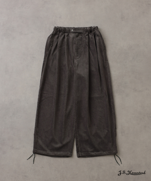 JOURNAL STANDARD J.S HOMESTEAD(ジャーナルスタンダードホームステッド)の「J.S.Homestead / コーデュロイ エア クルー パンツ(その他パンツ・メンズ・ブラウン/チャコールグレー/アイボリー/ブラック・MEDIUM/LARGE)」の1枚目の写真
