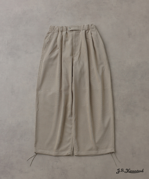 JOURNAL STANDARD J.S HOMESTEAD(ジャーナルスタンダードホームステッド)の「J.S.Homestead / コーデュロイ エア クルー パンツ(その他パンツ・メンズ・ブラウン/チャコールグレー/アイボリー/ブラック・MEDIUM/LARGE)」の2枚目の写真