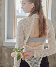 etre loin | Back open race bodysuit(シャツ/ブラウス)