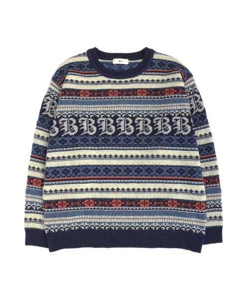 3Dジャガード クラシック フェアアイル ウールニット（ニット/セーター