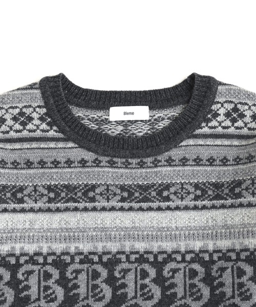 3Dジャガード クラシック フェアアイル ウールニット（ニット/セーター