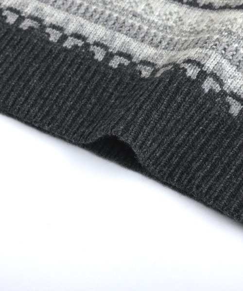 3Dジャガード クラシック フェアアイル ウールニット（ニット/セーター