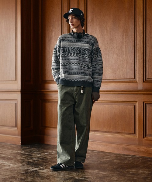 Bleme(ブレム)の「3Dジャガード クラシック フェアアイル ウールニット(ニット/セーター・メンズ・ネイビー/ブラウン/グレー・M/S/XL/L)」の10枚目の写真