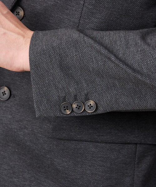 ABAHOUSE GRAY(アバハウスグレイ)の「【セットアップ対応】プレミアム ポンチジャケット(テーラードジャケット・メンズ・チャコールグレー/ブラウン/ネイビー・44/46/48/50)」の10枚目の写真