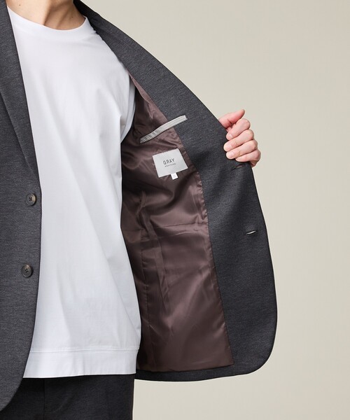ABAHOUSE GRAY(アバハウスグレイ)の「【セットアップ対応】プレミアム ポンチジャケット(テーラードジャケット・メンズ・チャコールグレー/ブラウン/ネイビー・44/46/48/50)」の15枚目の写真