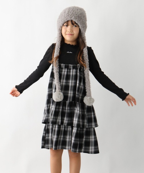 GLOBAL WORK(グローバルワーク)の「2wayティアードロングスカート/611227(スカート・キッズ・ブラック系/ブラック系9/ブラック系1/アイボリー・130cm/140cm/150cm/160cm)」の8枚目の写真