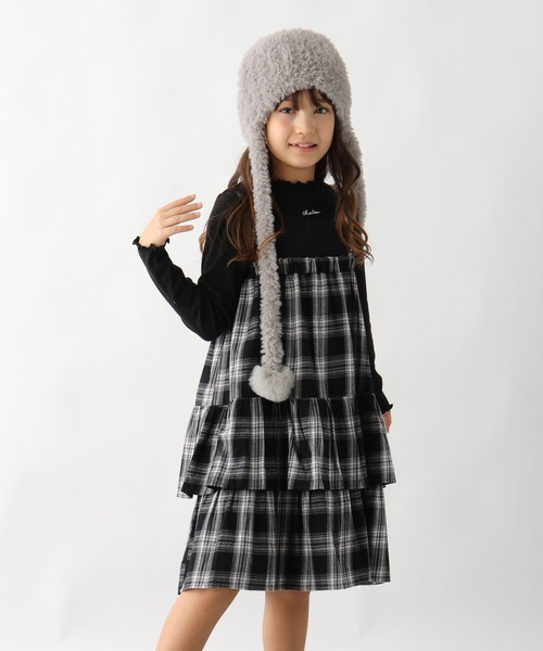 GLOBAL WORK(グローバルワーク)の「2wayティアードロングスカート/611227(スカート・キッズ・ブラック系/ブラック系9/ブラック系1/アイボリー・130cm/140cm/150cm/160cm)」の9枚目の写真