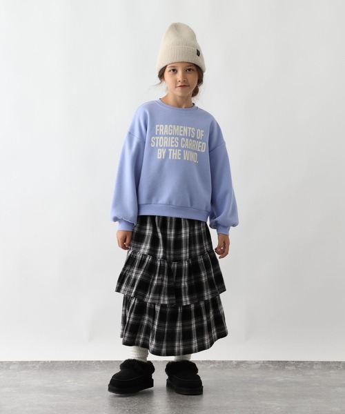 GLOBAL WORK(グローバルワーク)の「2wayティアードロングスカート/611227(スカート・キッズ・ブラック系/ブラック系9/ブラック系1/アイボリー・130cm/140cm/150cm/160cm)」の11枚目の写真