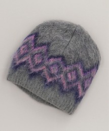 CA4LA カシラ ニット帽 グレー 日本製　オーバー　ゆったり　つば　美品 CA4LA（カシラ） 最大51%☆5/3限定 帽子 ニット帽 レディース 秋冬