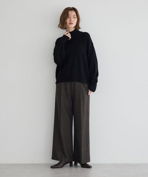 YECCA VECCA（イェッカヴェッカ）の「ワイドリブニット（ニット/セーター・レディース・イエロー/ブラック/ライトブルー/アイボリー・FREE）」の15枚目の写真