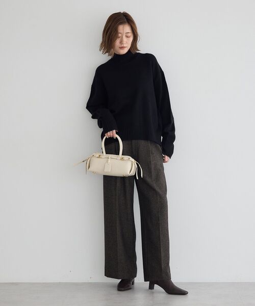 YECCA VECCA（イェッカヴェッカ）の「ワイドリブニット（ニット/セーター・レディース・イエロー/ブラック/ライトブルー/アイボリー・FREE）」の19枚目の写真