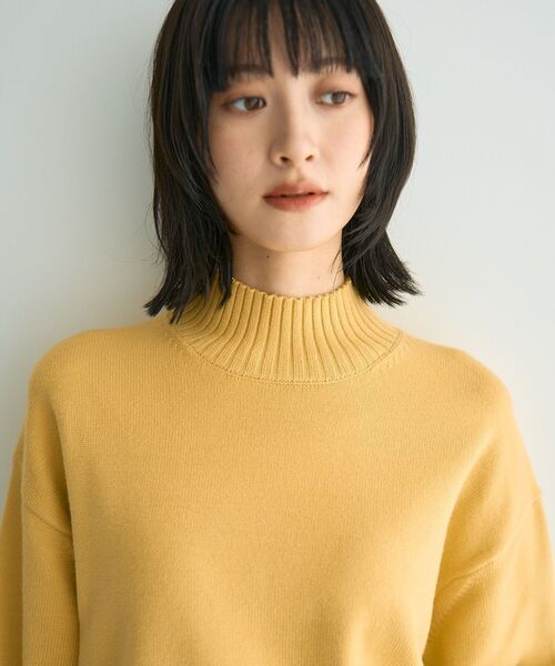 YECCA VECCA（イェッカヴェッカ）の「ワイドリブニット（ニット/セーター・レディース・イエロー/ブラック/ライトブルー/アイボリー・FREE）」の15枚目の写真