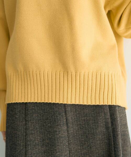 YECCA VECCA（イェッカヴェッカ）の「ワイドリブニット（ニット/セーター・レディース・イエロー/ブラック/ライトブルー/アイボリー・FREE）」の17枚目の写真