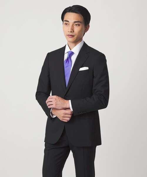 green label relaxing(グリーンレーベルリラクシング)の「REDA トロピカル 無地 2B RV スーツジャケット(スーツジャケット・メンズ・ネイビー/ダークグレー/ダークブラウン/ダークグリーン/ブラック・52/50/48/46/44/42)」の7枚目の写真