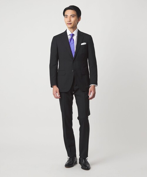 green label relaxing(グリーンレーベルリラクシング)の「REDA トロピカル 無地 2B RV スーツジャケット(スーツジャケット・メンズ・ネイビー/ダークグレー/ダークブラウン/ダークグリーン/ブラック・52/50/48/46/44/42)」の8枚目の写真