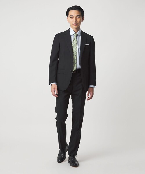 green label relaxing(グリーンレーベルリラクシング)の「REDA トロピカル 無地 2B RV スーツジャケット(スーツジャケット・メンズ・ネイビー/ダークグレー/ダークブラウン/ダークグリーン/ブラック・52/50/48/46/44/42)」の10枚目の写真