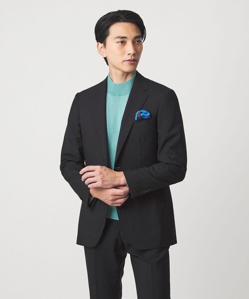 green label relaxing(グリーンレーベルリラクシング)の「REDA トロピカル 無地 2B RV スーツジャケット(スーツジャケット・メンズ・ネイビー/ダークグレー/ダークブラウン/ダークグリーン/ブラック・52/50/48/46/44/42)」の11枚目の写真