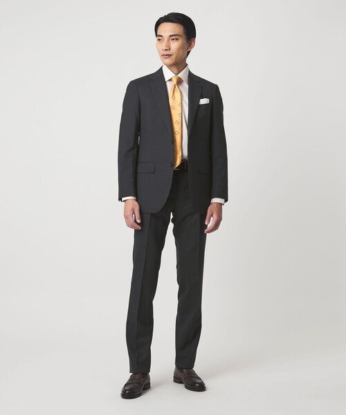 green label relaxing(グリーンレーベルリラクシング)の「REDA トロピカル 無地 2B RV スーツジャケット(スーツジャケット・メンズ・ネイビー/ダークグレー/ダークブラウン/ダークグリーン/ブラック・52/50/48/46/44/42)」の15枚目の写真