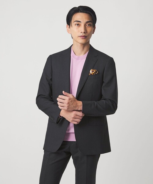 green label relaxing(グリーンレーベルリラクシング)の「REDA トロピカル 無地 2B RV スーツジャケット(スーツジャケット・メンズ・ネイビー/ダークグレー/ダークブラウン/ダークグリーン/ブラック・52/50/48/46/44/42)」の16枚目の写真