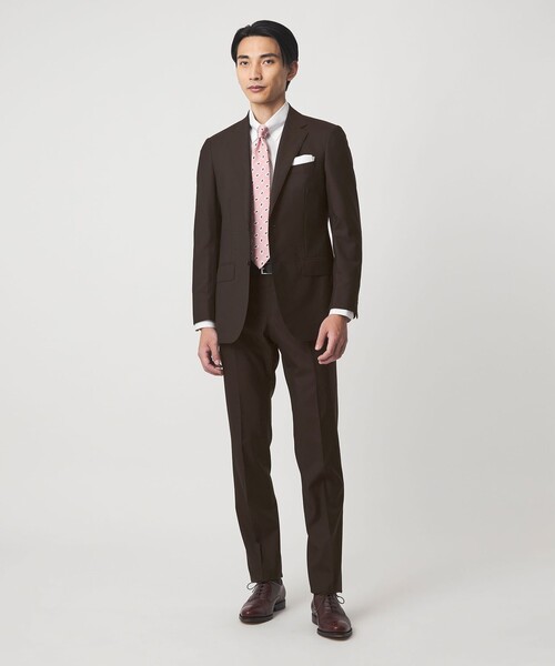 green label relaxing(グリーンレーベルリラクシング)の「REDA トロピカル 無地 2B RV スーツジャケット(スーツジャケット・メンズ・ネイビー/ダークグレー/ダークブラウン/ダークグリーン/ブラック・52/50/48/46/44/42)」の18枚目の写真