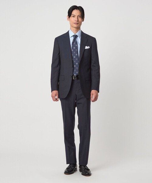 green label relaxing（グリーンレーベルリラクシング）の「REDA トロピカル 無地 2B RV スーツジャケット（スーツジャケット・メンズ・ネイビー/ダークグレー/ダークブラウン/ダークグリーン/ブラック・52/50/48/46/44/42）」の13枚目の写真