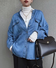 Emma Taylor | デニムドルマンオーバーシャツジャケット(シャツ/ブラウス)