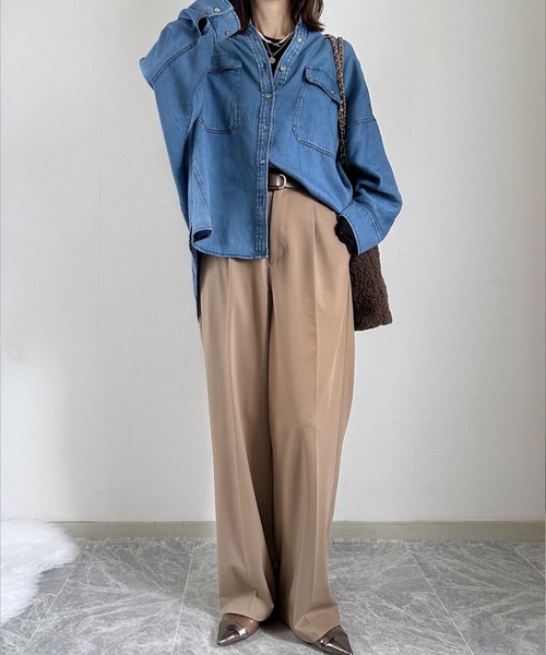 デニムドルマンオーバーシャツジャケット Emma Taylor│STYLEDOOR