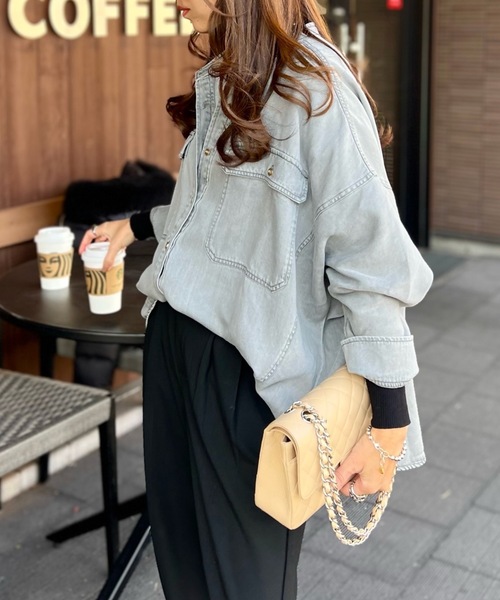 デニムドルマンオーバーシャツジャケット Emma Taylor│STYLEDOOR