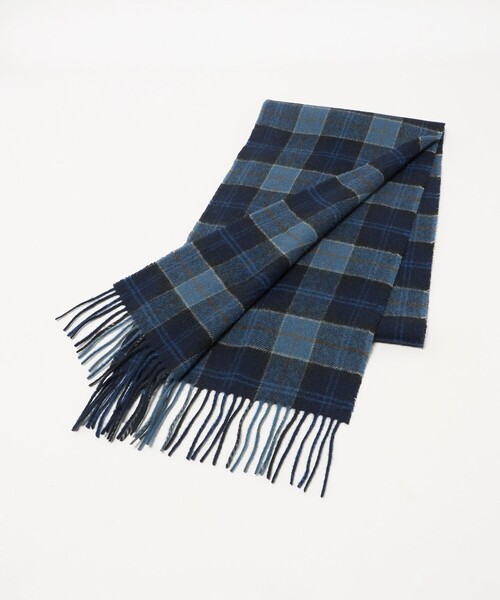 Barbour（バブアー）の「＜Barbour＞タータンチェック マフラー（マフラー・メンズ・ライトグレー/レッド/ダークブラウン/ベージュ/ロイヤルブルー/ネイビー/ケリーグリーン/ダークグリーン/オリーブ・FREE）」の8枚目の写真