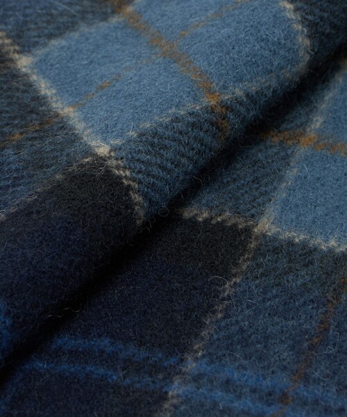 Barbour（バブアー）の「＜Barbour＞タータンチェック マフラー（マフラー・メンズ・ライトグレー/レッド/ダークブラウン/ベージュ/ロイヤルブルー/ネイビー/ケリーグリーン/ダークグリーン/オリーブ・FREE）」の15枚目の写真