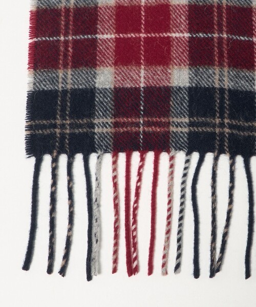 Barbour（バブアー）の「＜Barbour＞タータンチェック マフラー（マフラー・メンズ・ライトグレー/レッド/ダークブラウン/ベージュ/ロイヤルブルー/ネイビー/ケリーグリーン/ダークグリーン/オリーブ・FREE）」の16枚目の写真
