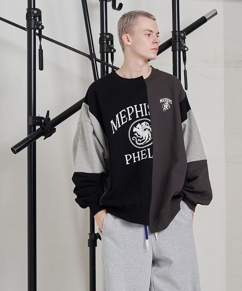 SeeSew(シーソー)の「【UNISEX】CRAFT MULTI SWEAT/クラフトマルチスウェット(スウェット・メンズ・ブラック/グリーン・M/L)」の5枚目の写真