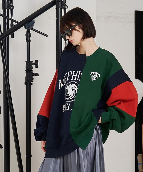 SeeSew(シーソー)の「【UNISEX】CRAFT MULTI SWEAT/クラフトマルチスウェット(スウェット・メンズ・ブラック/グリーン・M/L)」の11枚目の写真