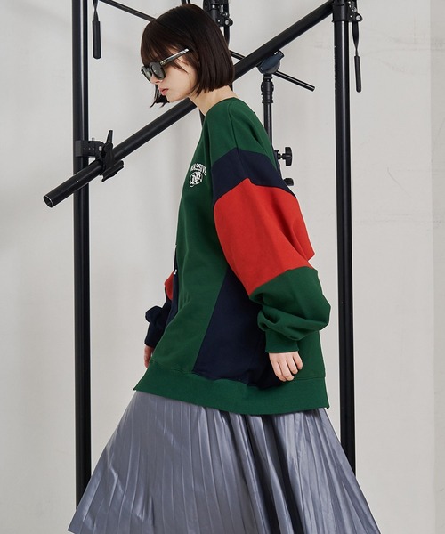 SeeSew(シーソー)の「【UNISEX】CRAFT MULTI SWEAT/クラフトマルチスウェット(スウェット・メンズ・ブラック/グリーン・M/L)」の13枚目の写真