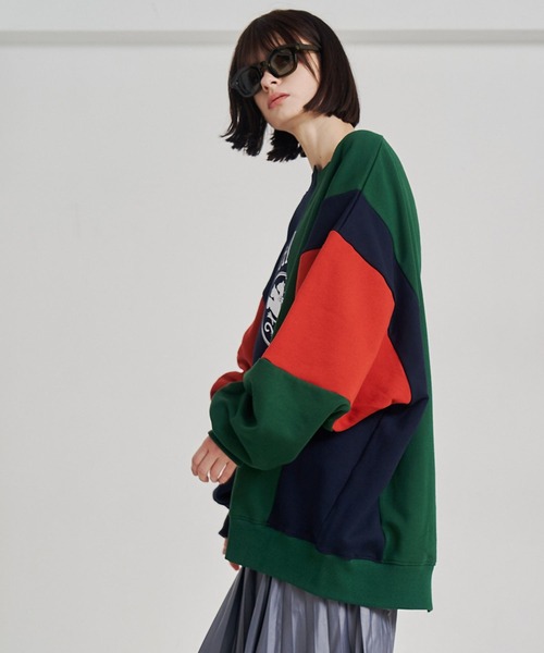 SeeSew(シーソー)の「【UNISEX】CRAFT MULTI SWEAT/クラフトマルチスウェット(スウェット・メンズ・ブラック/グリーン・M/L)」の14枚目の写真